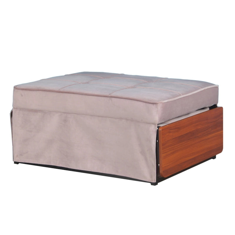 Furniture of America Hattie Assembled Convertible Cocktail Ottoman-Futon