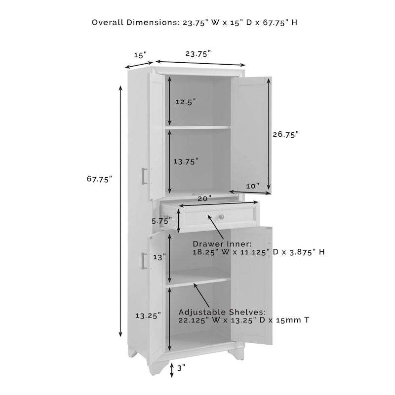 Crosley Tara 3Pc Entertainment Set - 15 x108.5 x67.75