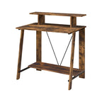 ACME Nypho Writing Desk in Weathered Oak and Black