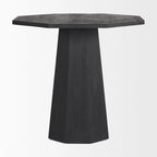 Maxine Dark Brown Solid Wood Hexagonal Foyer Table