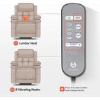 MCombo Lay Flat Lift Recliner with Power Headrest for Small Elderly People, Infinite Position Lift Chair, Fabric 7660