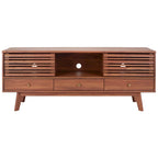 SAFAVIEH Ciera 3-Drawer Entertainment TV Media Stand (65  Flatscreen TV) - 58.7 In. x 15.2 In. x 23.9 In. - 59Wx15Dx24H