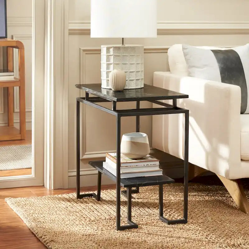 SAFAVIEH Malvina Single Shelf Rectangle Accent Table - 24  L x 14  D x 24  H - 24Wx14Dx24H