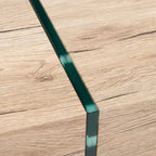 SAFAVIEH Pluma Glass Leg Rectangular Coffee Table - 43.3  W x 23.6  L x 15.7  H - 43Wx24Dx16H