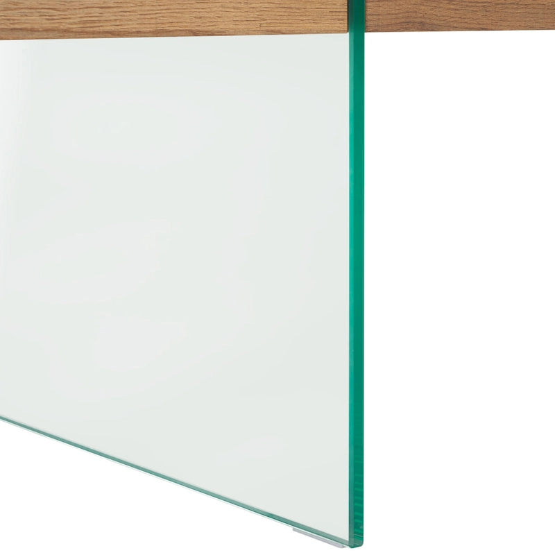 SAFAVIEH Pluma Glass Leg Rectangular Coffee Table - 43.3  W x 23.6  L x 15.7  H - 43Wx24Dx16H