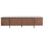 SAFAVIEH Couture Stine Chevron 60-inch TV Stand - 60  W x 16  L x 16  H - 60Wx16Dx16H