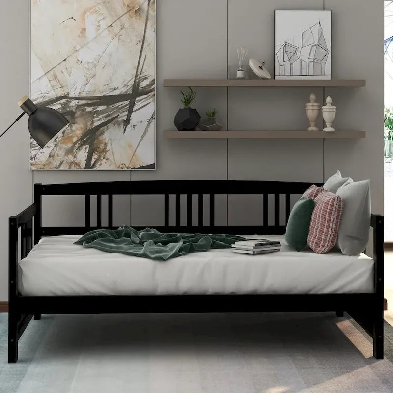 Multifunctional Solid Wood Daybed: Twin Size, Storage