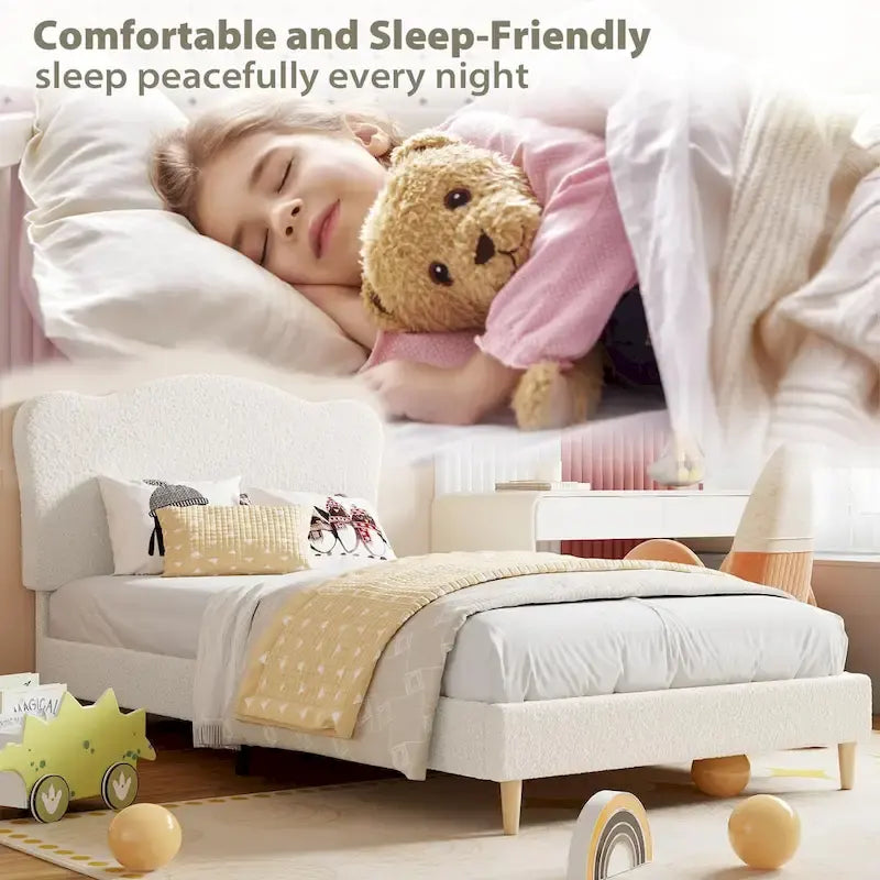 Upholstered Platform with Headboard