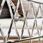 2-Drawer Mirrored Nightstand End Table