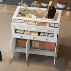 Jewelry and Display Cabinet with Glass Top and Secure Storage Dresser