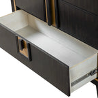 Furniture of America Nyx Modern 5-Drawer Espresso Solid Wood Chest