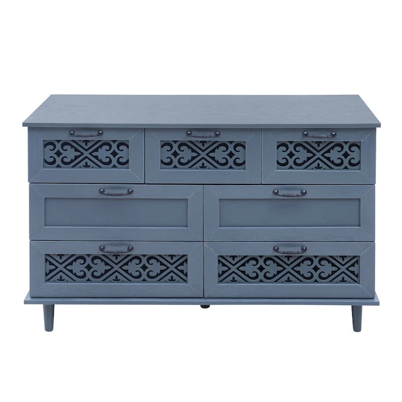 7 Drawer Cabinet American Furniture Suitable for Bedroom - N/A