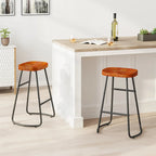 29.52  Stylish and Minimalist Bar Stools Set of 2, Counter Height Bar Stools, for Kitchen Island, Coffee Shop, Bar, Home Balcony