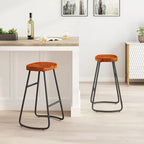 29.52  Stylish and Minimalist Bar Stools Set of 2, Counter Height Bar Stools, for Kitchen Island, Coffee Shop, Bar, Home Balcony