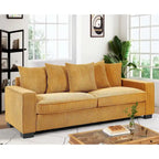 Transitional Track Arm Upholstered Indoor Sofa