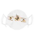 Javlergo 31.5  Round Dining Table Modern Leisure Table with Metal Leg