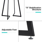 Javlergo 31.5  Round Dining Table Modern Leisure Table with Metal Leg