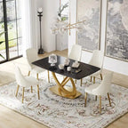 63  Dining Table, Modern Dining Table for 6