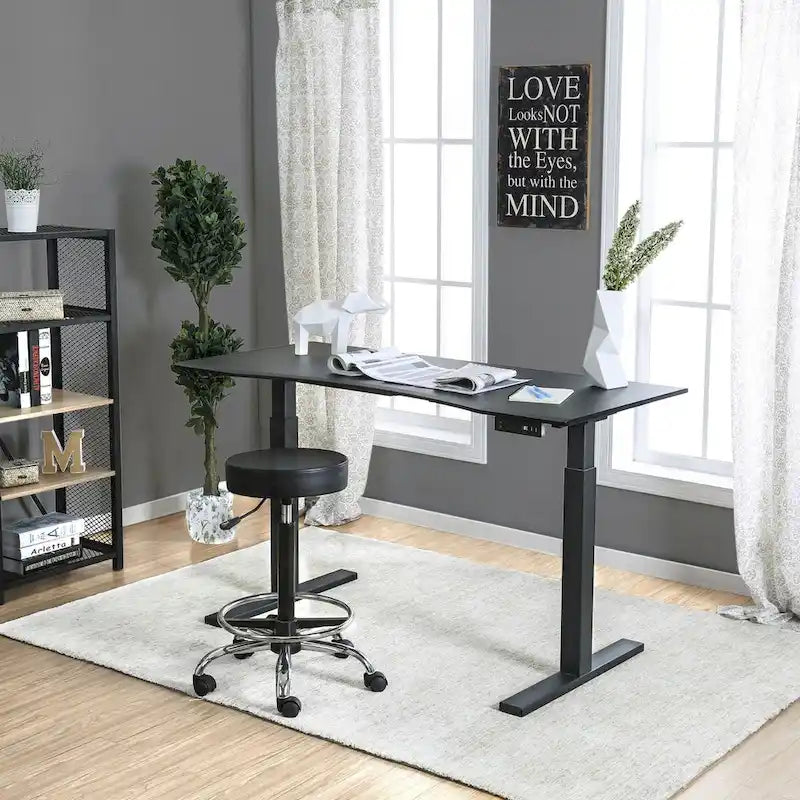 Furniture of America Hix Industrial Adjustable Standing Desk