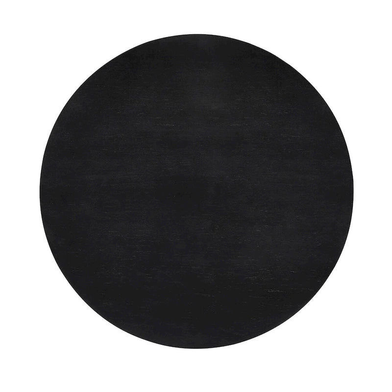 Modern Solid Wood Round Coffee Table