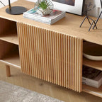 48.in Wood Oak Buffet Sideboard Accent Storage Cabinet