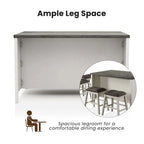 Hanto Transitional White Solid Wood Storage 7-Piece Counter Height Dining Set by Furniture of America