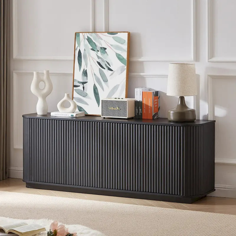 Sideboard Storage Cabinet TV Stand with wave pattern