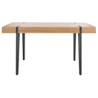 SAFAVIEH Asal Mid-Century Industrial Rustic Dining Room Table - 59.1  W x 35.4  L x 29.5  H - 59Wx35Dx30H