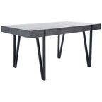 SAFAVIEH Asal Mid-Century Industrial Rustic Dining Room Table - 59.1  W x 35.4  L x 29.5  H - 59Wx35Dx30H