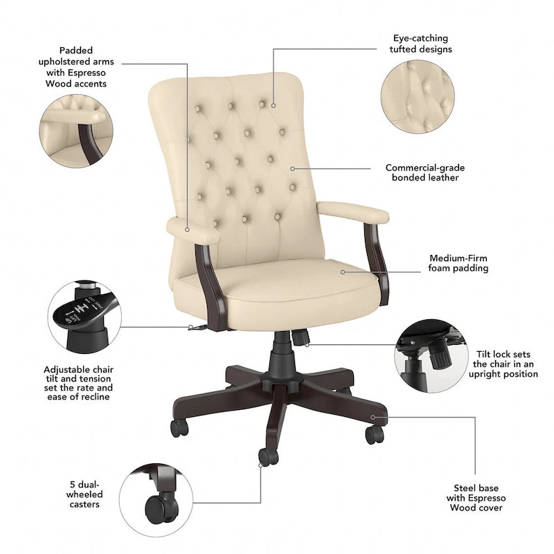 Arden Lane High Back Office Chair with Arms by Bush Business Furniture